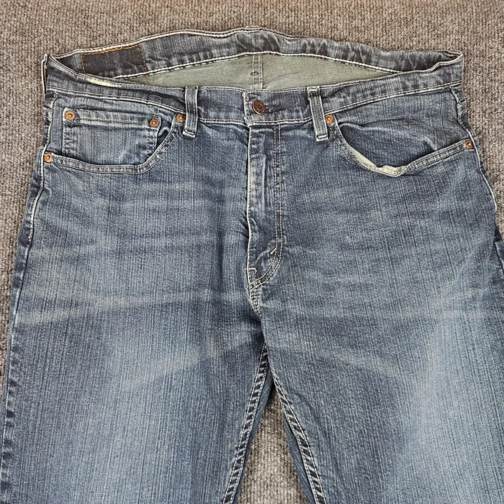 Levis 559 Jeans Mens 34x32 Relaxed Straight Dark Wash Blue Denim Stretch Casual